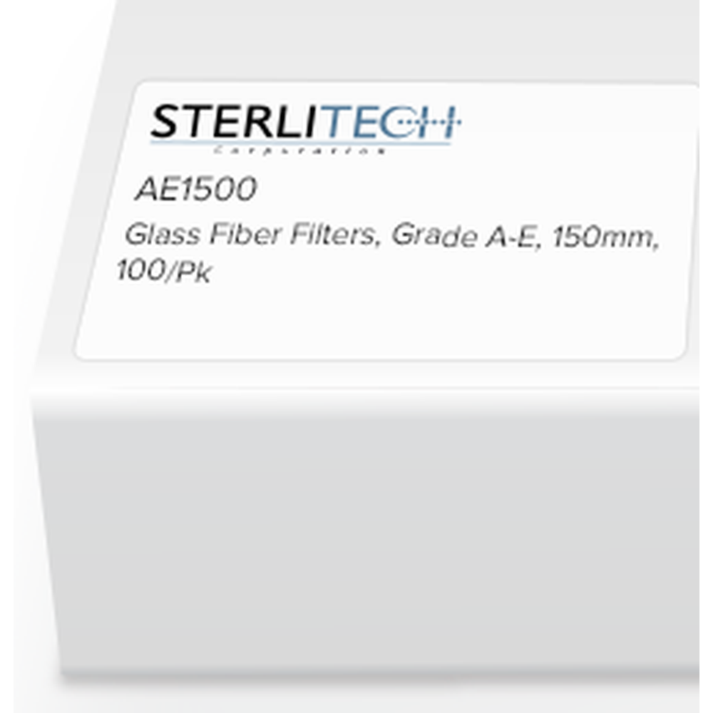 Grade A-E Borosilicate Glass Microfiber, 150mm, 100/Pk